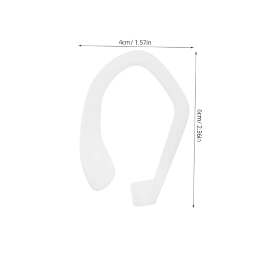 OSALADI 1Pair Silicone Ear Hooks for Earbuds Slip Design for Running Gym Jogging Cycling Secure Fit Compatible with Various Models