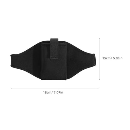 2pcs Fitness Mic Belt Waist Packs for Instructors with Neoprene Material and Multiple Compartments, Adjustable Microphone Holder Bags for Aerobics and Outdoor Exercise