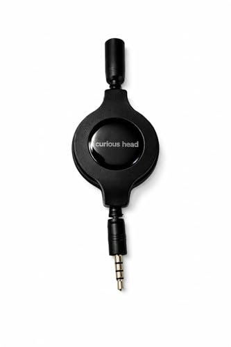 Retractable 3.5mm Male to Female Stereo Audio Extension Cable from Curious Head