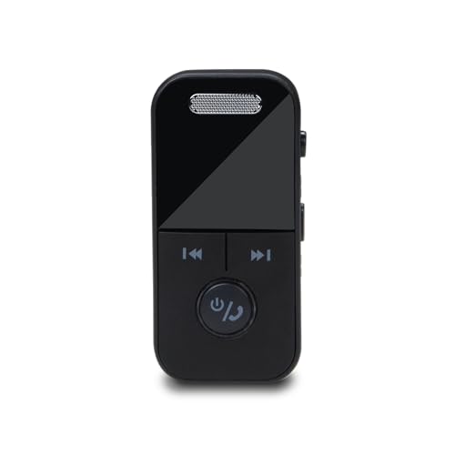 AT&T Essentials Bluetooth Transmitter Receiver LED Audio Adapter Black | Low latency sound, USB Type A connection, LED display, transmitter and receiver modes, lightweight design, portable audio use