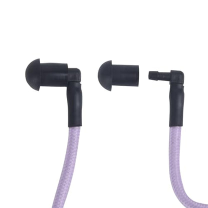 Replacement Braided Nylon Surveillance Acoustic Coil Tube for Radio Earpiece Moisture Resistant Fiber Mesh Colorful Accessories (Purple-1) - color: Purple-1