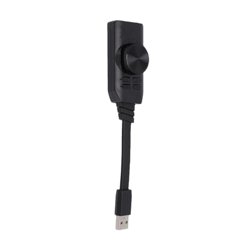 USB Sound Card, 7.1 Surround Sound Adapter with Volume Control and Mic Mute, for PC Laptop Desktop Headphone OS X Switch