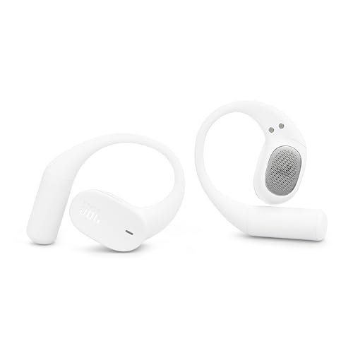 JBL Sense Lite Open Ear Earbuds, True Wireless, Ear Hook Fit - White | Water Resistant Sports And Workout Headphones, Up To 8 Hrs Playtime, Clear Calls With Noise Reduction - color: White