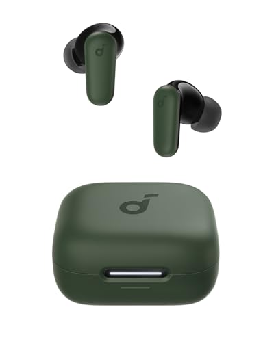 Soundcore P30i by Anker Noise Cancelling Earbuds, Hands-Free Viewing | Strong and Smart Noise Cancelling, Powerful Bass, 45H Playtime, 2-in-1 Case and Phone Stand, IP54, Bluetooth 5.4 - color: Green