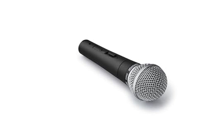 Shure SM58S Pro XLR Dynamic Vocal Microphone with On/Off Switch | Cardioid dynamic vocal mic with on/off switch for studio, live performance, podcasting and recording - style: SM58 with On/Off Switch