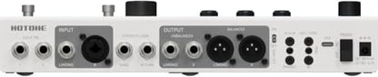 Hotone Ampero II Stage Multi-Effects Pedal Processor Guitar Amp Modeler Cab Simulation Dual Effect Chains w/FX Loop MIDI I/O Stereo OTG USB Audio Interface Tonebird Shure Mic MXR Cable Bundle MP-380
