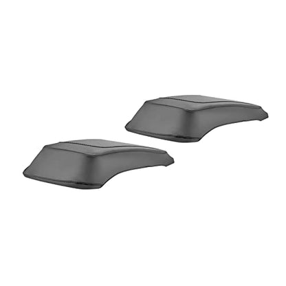Mofun Saddlebag Speaker Lid Covers Fit for Harley Touring 1993-2013 | PU Leather, Fit for Touring Road King Electra Road Street Glide 1993-2013 - size: 1993-2013 Patternless Style