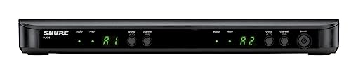Shure BLX1288/CVL UHF Wireless Microphone System - Perfect for Church, Karaoke, Stage, Vocals - 14-Hour Battery Life, 300 ft Range | Includes Handheld & Lavalier Mics, Dual Channel Receiver | H8 Band - style: H8 Band (518-542 MHz)