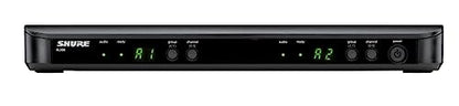 Shure BLX188/CVL UHF Wireless Microphone System - Perfect for Interviews, Presentations, Theater - 14-Hour Battery Life, 300 ft Range | Includes (2) Lavalier Mics, Dual Channel Receiver | H8 Band - style: H8: 518-542 MHz