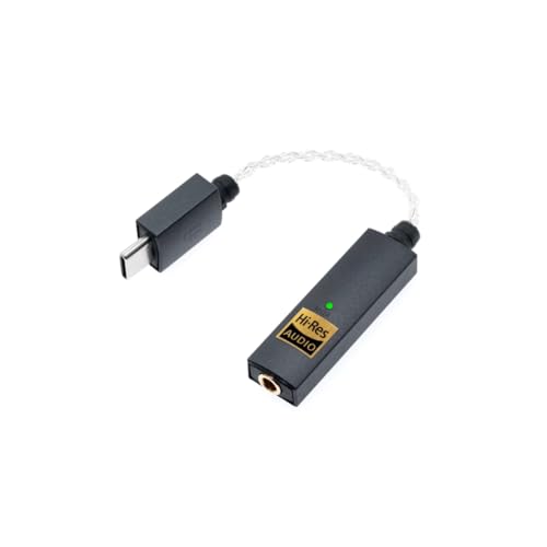 iFi GO Link - Portable DAC & Headphone Amplifier-USB - C to 3.5mm Adapter | Improve Sound from any Device - Gold-plated 3.5mm Headphone Socket – Supports Hi-Resolution 32-bit/384kHz/DSD256/MQA