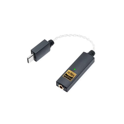 iFi GO Link - Portable DAC & Headphone Amplifier-USB - C to 3.5mm Adapter | Improve Sound from any Device - Gold-plated 3.5mm Headphone Socket – Supports Hi-Resolution 32-bit/384kHz/DSD256/MQA