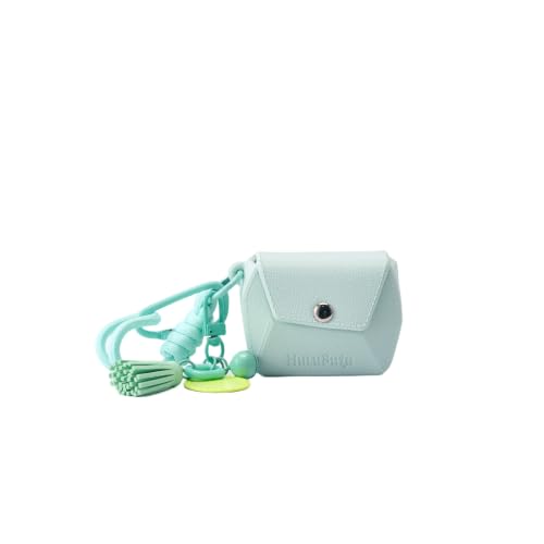Bubble Pod Wireless Earbuds Case, Shockproof Waterproof EVA Case with Strap & Smiley Charm for Girls,Teens,Gift（Ice Mint） - color: Ice Mint