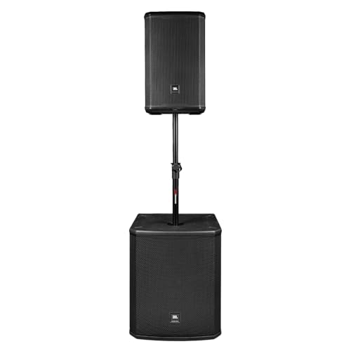 Gator Frameworks Standard Subwoofer/Speaker Pole Mount with Adjustable Height, (GFW-SPK-SUB60) | Min/Max Height: 33" - 60", 132 lb. Weight Capacity, All Steel Design, Safety Pin Catch System