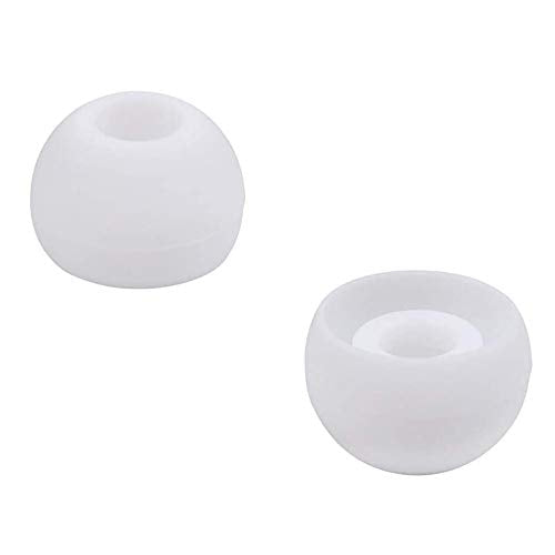 Replacement Silicone Earbuds Ear Tips Eargels Buds Set Compatible with Beats Powerbeats 3 Powerbeats 2 Wireless in-Ear Earphones (4 Pairs/White) - color: White
