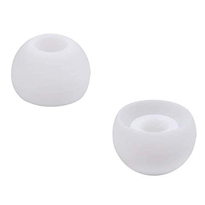 Replacement Silicone Earbuds Ear Tips Eargels Buds Set Compatible with Beats Powerbeats 3 Powerbeats 2 Wireless in-Ear Earphones (4 Pairs/White) - color: White