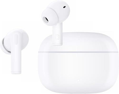 HONOR Choice X7 Lite Wireless Earbuds with Ear Hooks, Bluetooth 5.3 Headphones, ENC Noise Cancellation, IPX5 Waterproof, Deep Bass, Sports Earphones – White
