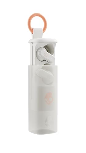 Skullcandy Dime Evo Wireless Earbuds with Clip-Anywhere Case - Bone | In-Ear Fit, Noise Isolating, 36 Hours Battery, Microphone for iPhone Android, Easy Clip-On Design, Travel, Commuting - color: Bone