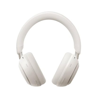Soundcore Anker Space 2 Bluetooth 6.1 Over-Ear Headphones, Travel-Ready | Active Noise Cancelling, 50H Playtime, LDAC Hi-Res, Dual Connection, Clear Calls, Nap Mode, Wearing Detection, Fast Charging - color: Linen White