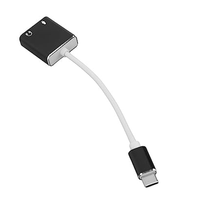 USB C Microphone Adapter, Aluminum Alloy Type C Sound Card, 7.1 Channel USB External Sound Card, Plug and Play, Compact 13g Audio Adapter for Desktop Laptop Gaming