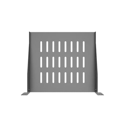 1U Cantilever Rack Mount Shelf for 10" Server Rack, 2 PCS | Metal 8" Deep Mini Vented Tray for 10 inches Width Network Equipment Cabinet or Rack, Black ( 1U10IN-RackS-8IN)