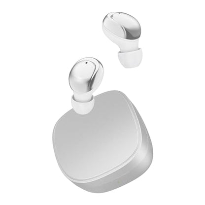 Xmenha Xy30 Mini Wireless Silver Bluetooth Earbuds for Small Ears, Invisible, Lightweight, Water Resistant, Sports & Exercise - color: Silver