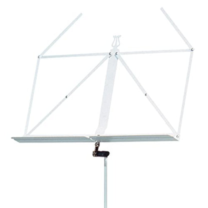 K&M Konig & Meyer 10010.000.57 Colorful Music Stand | Large Deep Desk | Sturdy Base | Adjustable 3pc Telescopic Design | Folding Compact | Pro Grade for Musicians | German Made | White - color: White