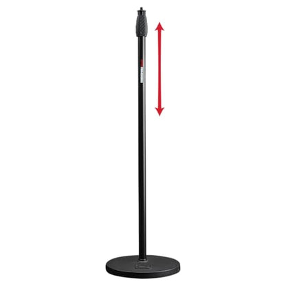 Gator Frameworks Microphone Stand with 10" Weighted Base and Soft Grip Twist Clutch Height Adjustment, (GFW-MIC-1000) - style: 10" Weighted Base