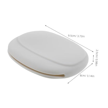 Mikikit Silicone Earphone Organizer Bag Durable Travel Accessories Case for Data Cables Earbuds and Items Flexible Non Tangling Storage Tranquil
