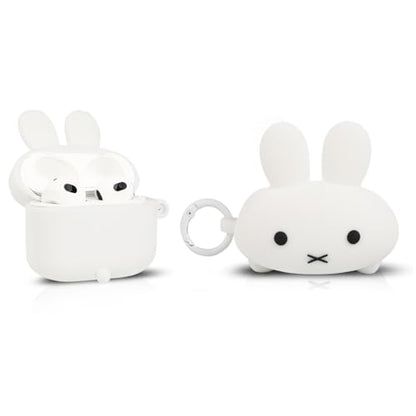 (3Pack+Cleaner Pen) XMBYGY Case for AirPods 3rd Generation Earbuds with Cleaning Pen Kit, Cute Cartoon Skin Design Silicone Charging Case Protective Covers for AirPods 3 (PPPD+PPBR+BKEF) - color: PPPD+PPBR+BKEF