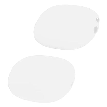 Headphone Protective Cover Kit for iOS Over Ear Headset, Silicone Headband Pad Beam Cushion Earpad Ear Cup Covers Set, Replacement Protector with Precise Openings, Washable (White) - color: White