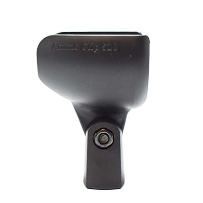 Ammo Clip 520 Bullet Mic Holder Compatible With Shure 520DX Green Bullet, Superlux D112/C and Other Similar Harmonica Microphones (Natural Black) - color: Natural Black