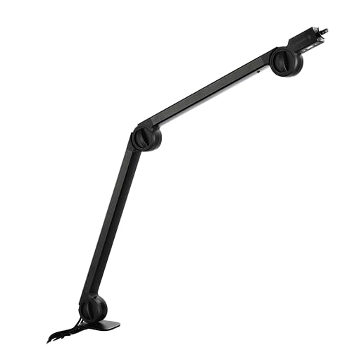 CHERRY MA 6.0 UNI USB, Universal Microphone Arm with USB Hub, 3/8” Thread (3/8 to 5/8” Threaded Adapter + 4 Connection Cables incl.), Stable, Black