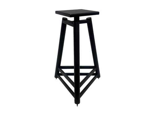 Monolith Easel Style Speaker Stand, 24in (Each) Adjustable Spikes, Supports up to 100 LBS, Sturdy Construction, Compatible with Most Bookshelf Speakers