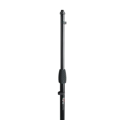 Gator Frameworks Microphone Stand with 12" Weighted Base and Soft Grip Twist Clutch Height Adjustment, (GFW-MIC-1200) - style: 12" Weighted Base