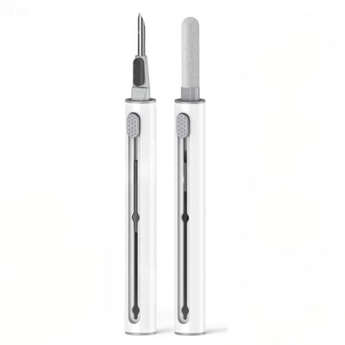 Precise Earbud Cleaning Tool Set, 2-in-1 Design with Metal Scraper and Soft Sponge Head for AirPods, Headphones