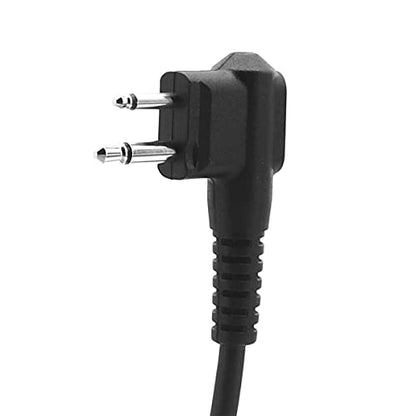 Earpiece Headset for Bearcom Radio BC10 BC20 BC90 BC95 BC120 BC130 BC250D Walkie Talkie 2-pin FBI Style Covert Acoustic Air Tube PTT | BC120 BC130 BC250D Walkie Talkie Compatible, Covert Acoustic, Air Tube PTT