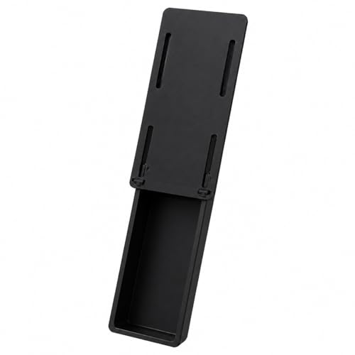 Under Desk Drawer Organizer – Self-Adhesive Hidden Storage Tray for Office & Home, Large Capacity, No Drilling, Black - color: Black