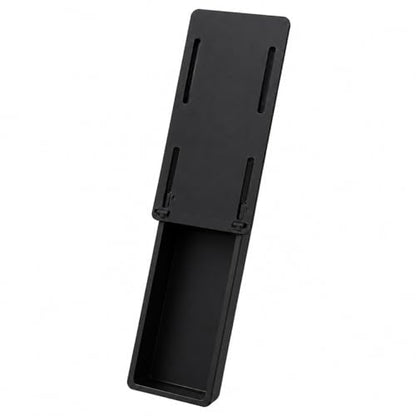 Under Desk Drawer Organizer – Self-Adhesive Hidden Storage Tray for Office & Home, Large Capacity, No Drilling, Black - color: Black