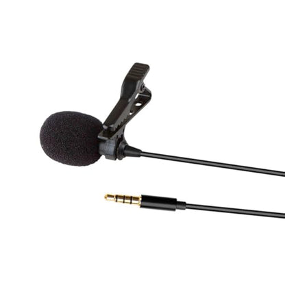 Omnidirectional Lavalier Microphone 3.5mm Clip-on for Laptop Smartphone
