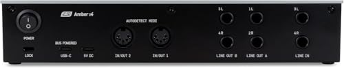 ESI Amber i4 – USB Audio Interface for Producers, Musicians, Singers, Songwriters, and Bands, 4-in/4-out with MIDI I/O, Professional Software Included - size: Amber i4 (2 Pre, 2 Line/4 Out)