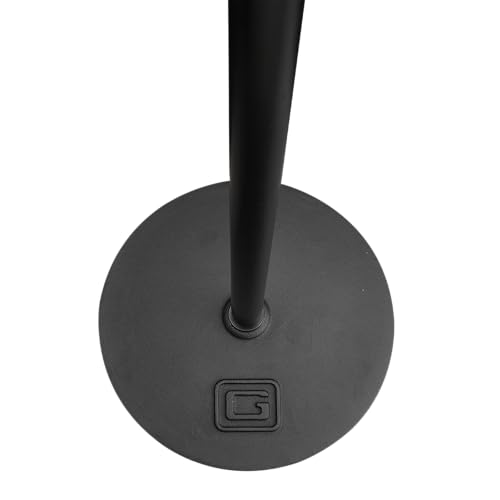 Gator Frameworks Microphone Stand with 10" Weighted Base and Soft Grip Twist Clutch Height Adjustment, (GFW-MIC-1000) - style: 10" Weighted Base