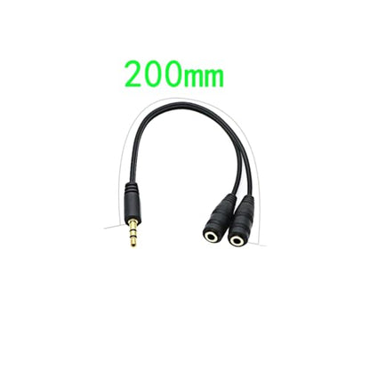 Headphone Splitter for 2 Headphones 2 Way 3.5mm Adapter Aux Cable Mini Jack Male to Dual Female Stereo Audio Y Splitter Couple Adapter Compatible with iPad iPhone iPod MacBook PC Amplifier Speaker