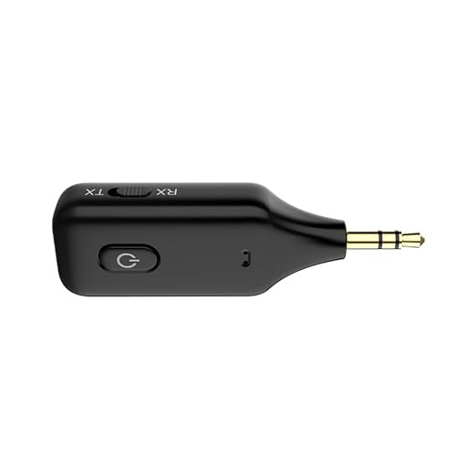 Aux Bluetooth Adapter for car，2-in-1 Bluetooth Transmitter Receiver，Wireless Transmitter for TV, PC, MP3, Gym, Airplane Use with Any 3.5 mm Audio Jack