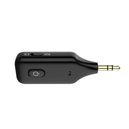 Aux Bluetooth Adapter for car，2-in-1 Bluetooth Transmitter Receiver，Wireless Transmitter for TV, PC, MP3, Gym, Airplane Use with Any 3.5 mm Audio Jack