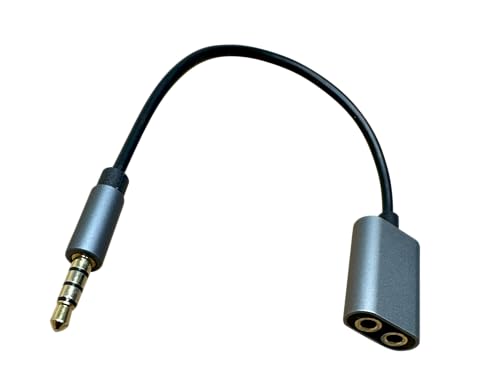 DIYTECH 3.5mm Audio Splitter for Dual Headphones, Aux Adapter for PC and Multiple Devices
