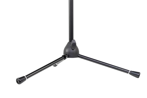 Shure by Gator Deluxe Tripod Mic Stand with Telescoping Boom and Pistol Grip One-Handed Clutch; (SH-TRIPODSTANDTBMDX) - style: Deluxe Clutch + Boom