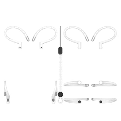 Ergonomic None Silicone Ear Enhancers Customized Shape Suitable for 4/3 Modern Earbuds Secure Exercise Ear Hooks Sports - color: Black