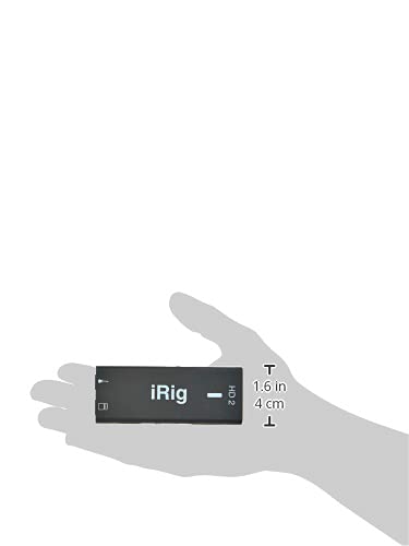 IK Multimedia iRig HD 2 guitar audio interface for iPhone, iPad, Mac, iOS and PC with USB-C, Lightning and USB cables and 24-bit, 96 kHz music recording - size: iRig HD 2