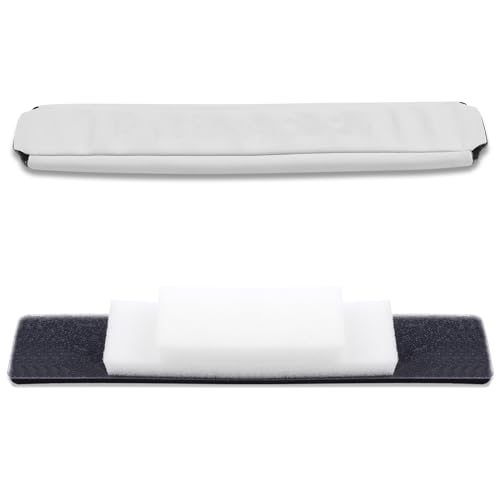 Alitutumao Soft Protein Leather Headband Cushion Pads Compatible with Monster Beats by Dr.Dre PRO Detox Wireless Headset Headphones (White) - color: White Headband