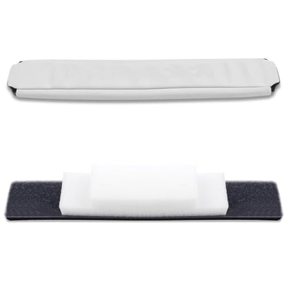 Alitutumao Soft Protein Leather Headband Cushion Pads Compatible with Monster Beats by Dr.Dre PRO Detox Wireless Headset Headphones (White) - color: White Headband